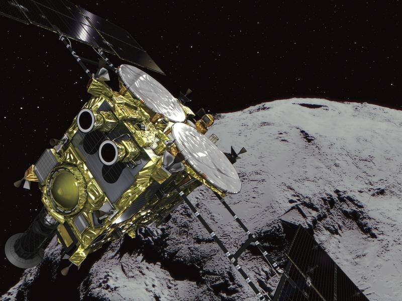 Japanese spacecraft Hayabusa2 is launching robotic rovers onto an asteroid.