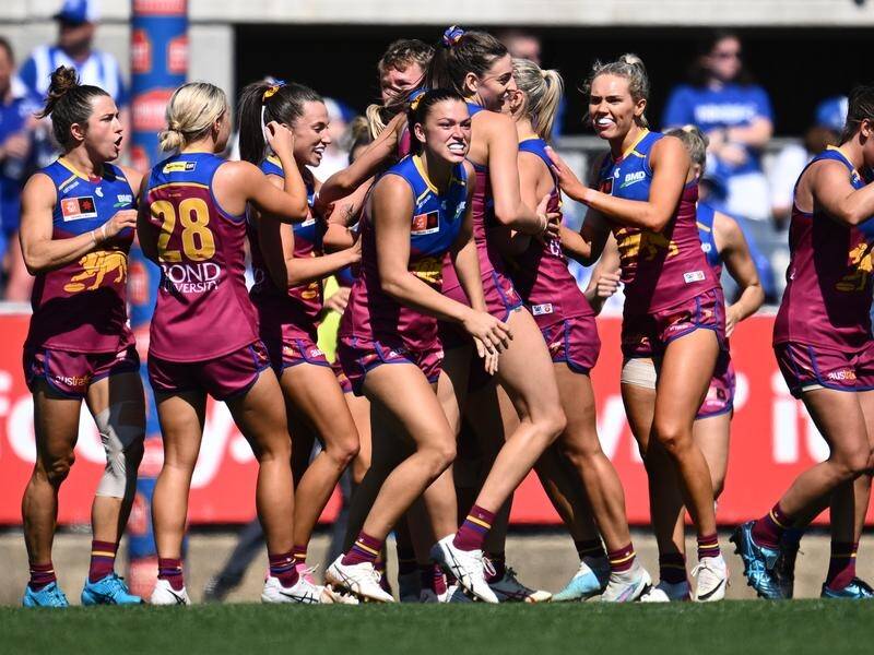 Brisbane have won their second AFLW title with a 17-point grand final win over North Melbourne. (Joel Carrett/AAP PHOTOS)