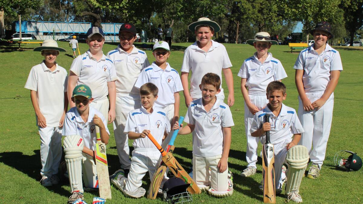 The champion under-12s Cowra cricket side which beat Young on Sunday in the Lachlan competition final.