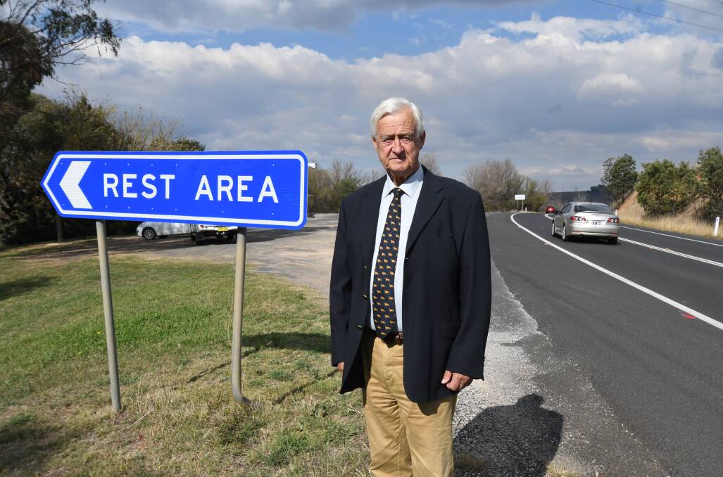 HELP IS NEEDED: Central West man Norm Bolitho says more rest stops with adequate signage are needed to combat driver fatigue. Photo: JUDE KEOGH 0415jkrest1