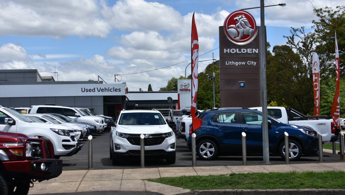 HOLDEN'S FUTURE: Lithgow City Holden and the dealership's financial controller Sue Campbell wanted customers to know it was "business as usual". Photo: ALANNA TOMAZIN