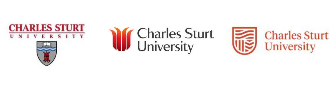 Charles Sturt University has had three different logos in the past 10 years.