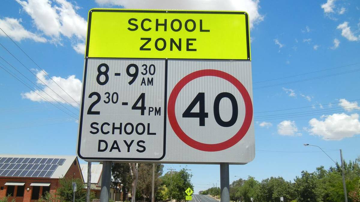 GET THE MESSAGE: Scores of motorists have been caught speeding through schools zones since students went back to class a month ago. Photo: FILE