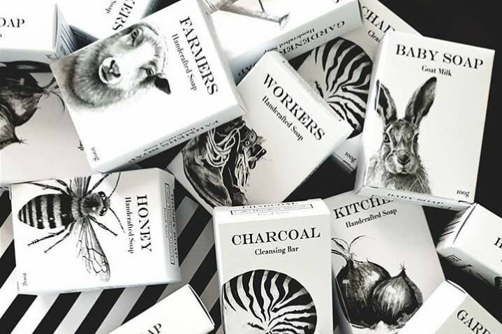 You'll scrub up a treat with these Australian made soaps featuring artwork by Cathy Hamilton from Muttama.