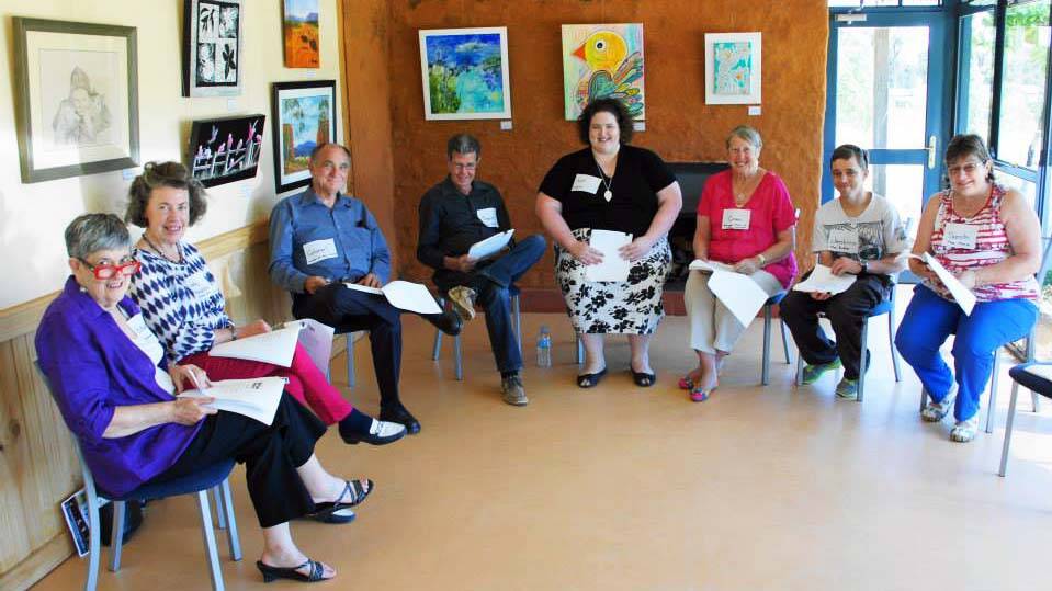 cowra's Musical and Dramatic Society members doing a play reading at Kalari last year. Photo: CONTRIBUTED.