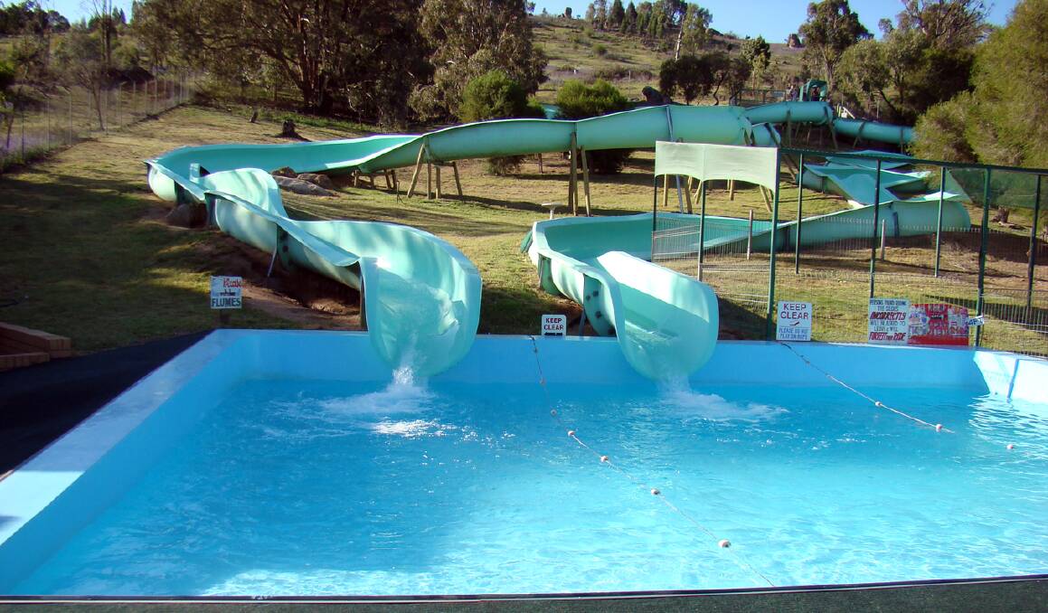 Wyangala water slides in January 2008, pictured in a Summer Fun feature. 
